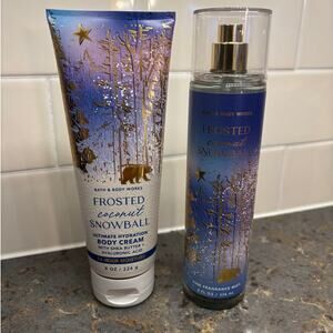 Bath & Body Works Frosted Coconut Snowball Set Lotion Spray